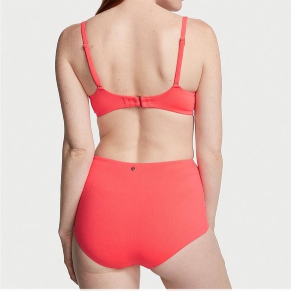 Victoria Secret Ribbed High Waist Full Coverage Boy Shorts  Size medium  NWT - Picture 2 of 9